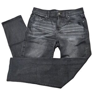 LuLaRoe Denim Black Faded Skinny Jeans 28 Magic Waist Y2K Grunge Streetwear
